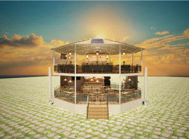 BUNGALOW BÁT QUOÁI BAR NHÀ HÀNG TỰ NỔI 3.314 M, 72 CHỖ 